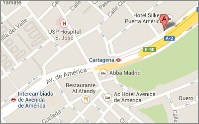 Mapa Nochevieja Hotel Puerta de America